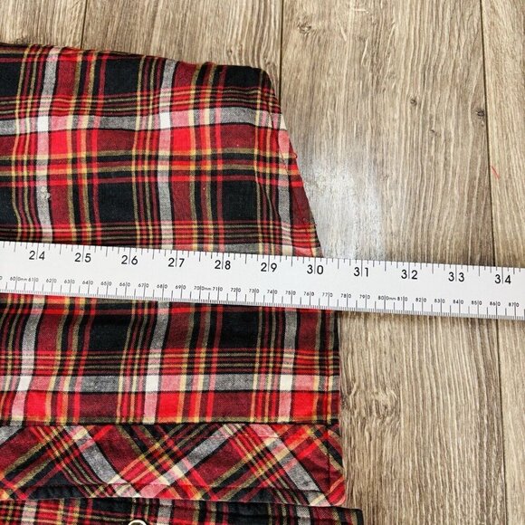 Vtg Stylewise Plaid Jacket Mens 15 1/2 Red Fleece Long Sleeve Lumberjack Outdoor - Picture 7 of 14